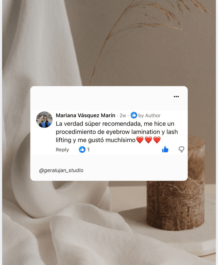 Client review for Geral Lujan Beauty Studio